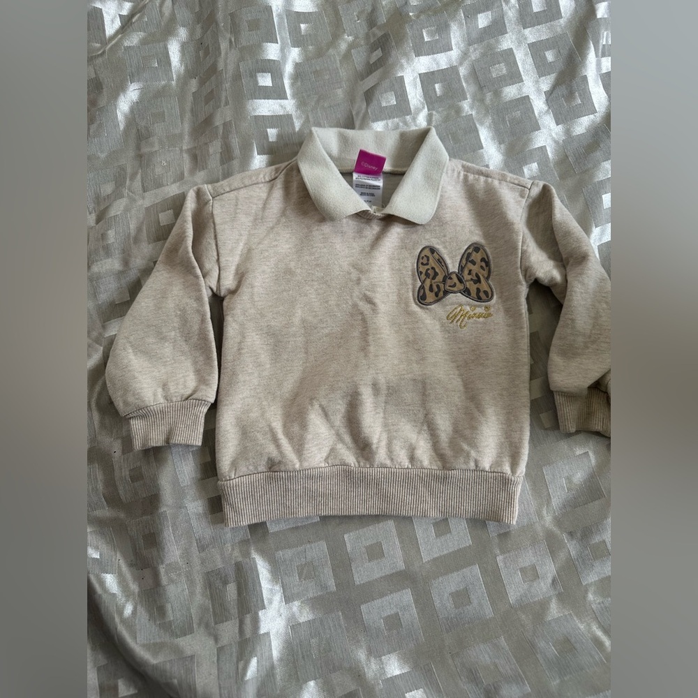 Disney junior Minnie Mouse collard sweatshirt vintage style size 3T - Picture 6 of 11